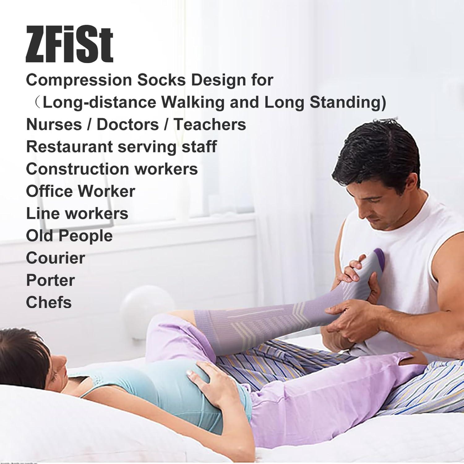 Calcetines de Compresión ZFiSt 3 Pares para Hombres y Mujeres