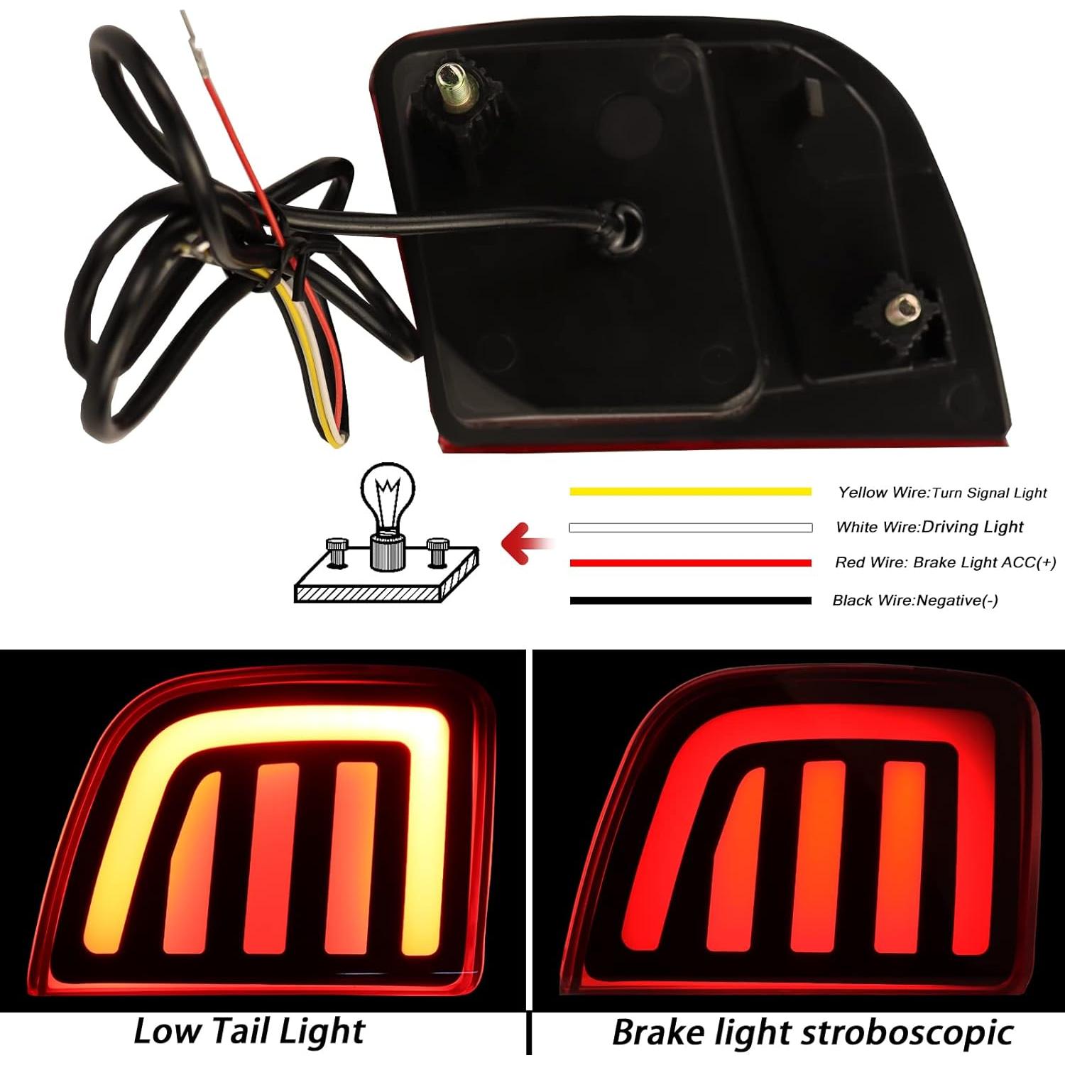 Kit Reflector LED Rojo Toyota Land Cruiser 2008-2015