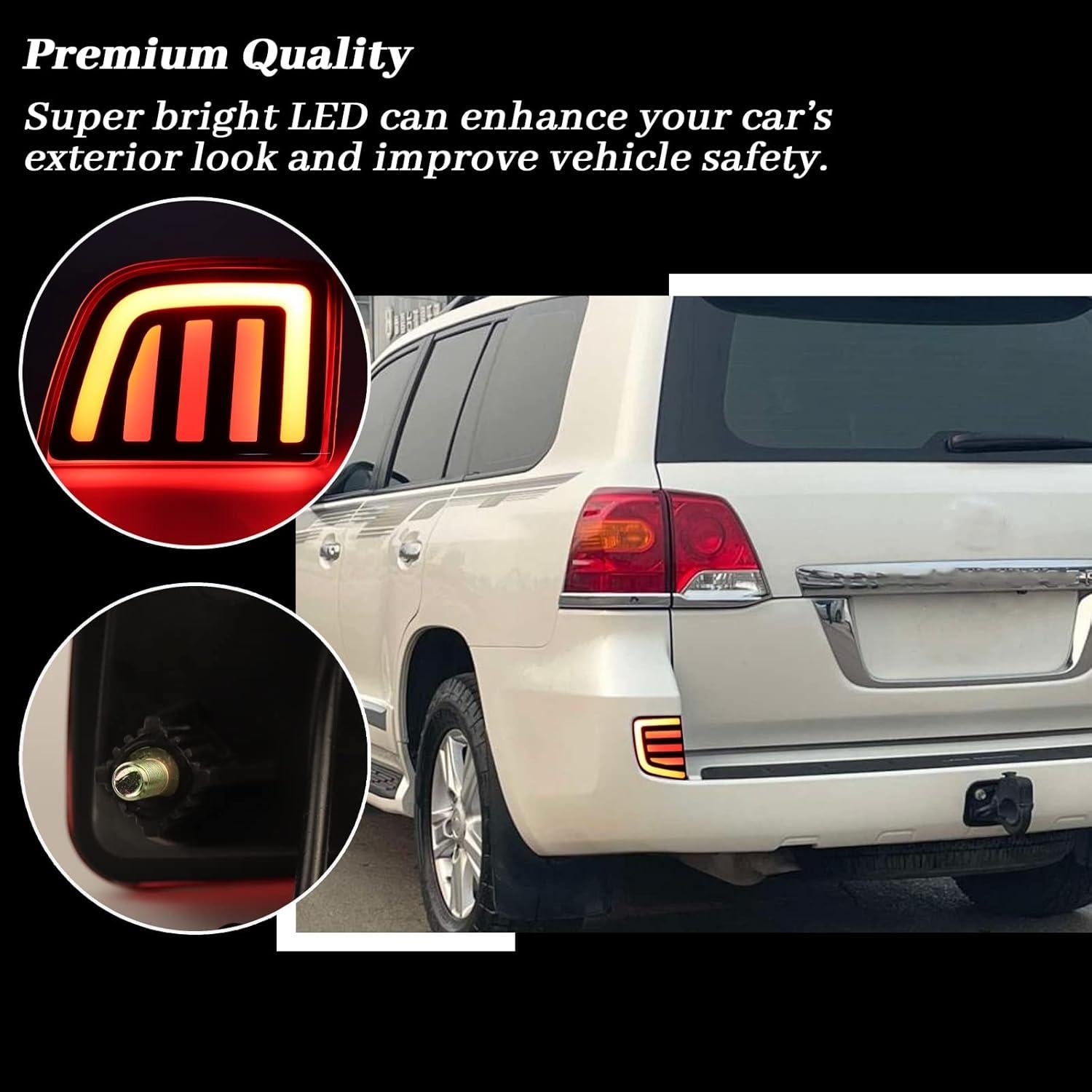 Kit Reflector LED Rojo Toyota Land Cruiser 2008-2015