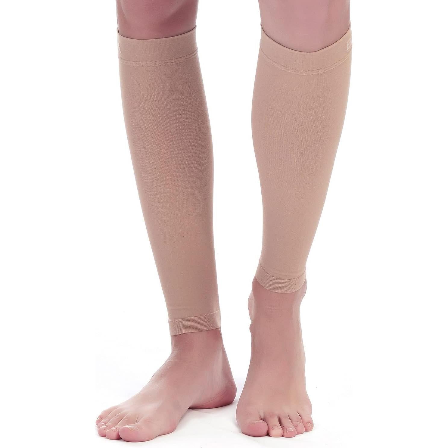 Mangas de Compresión para Pantorrillas BSERA 20-30 mmHg 2 Pares