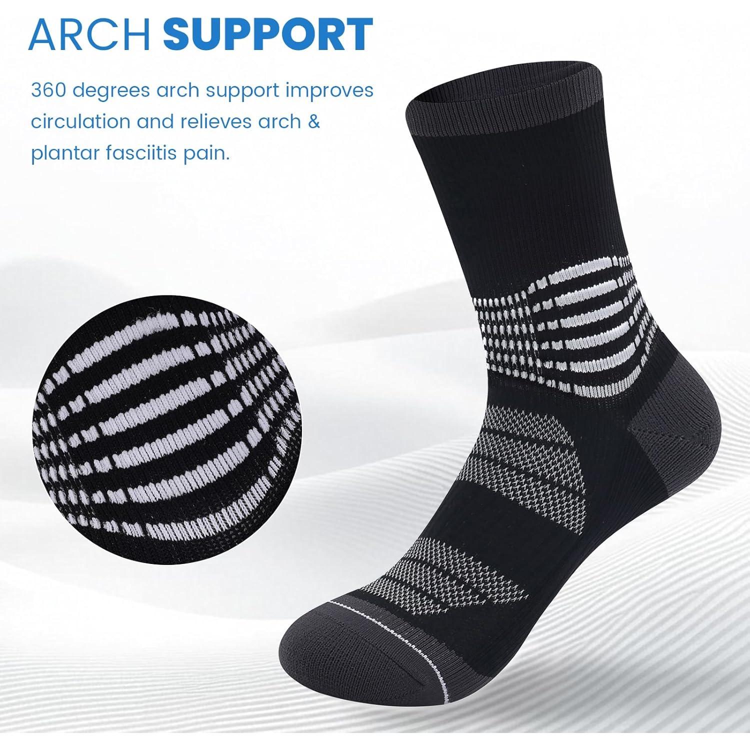 Calcetines de Compresión IRAMY para Alivio de Fascitis Plantar - 3 Pares