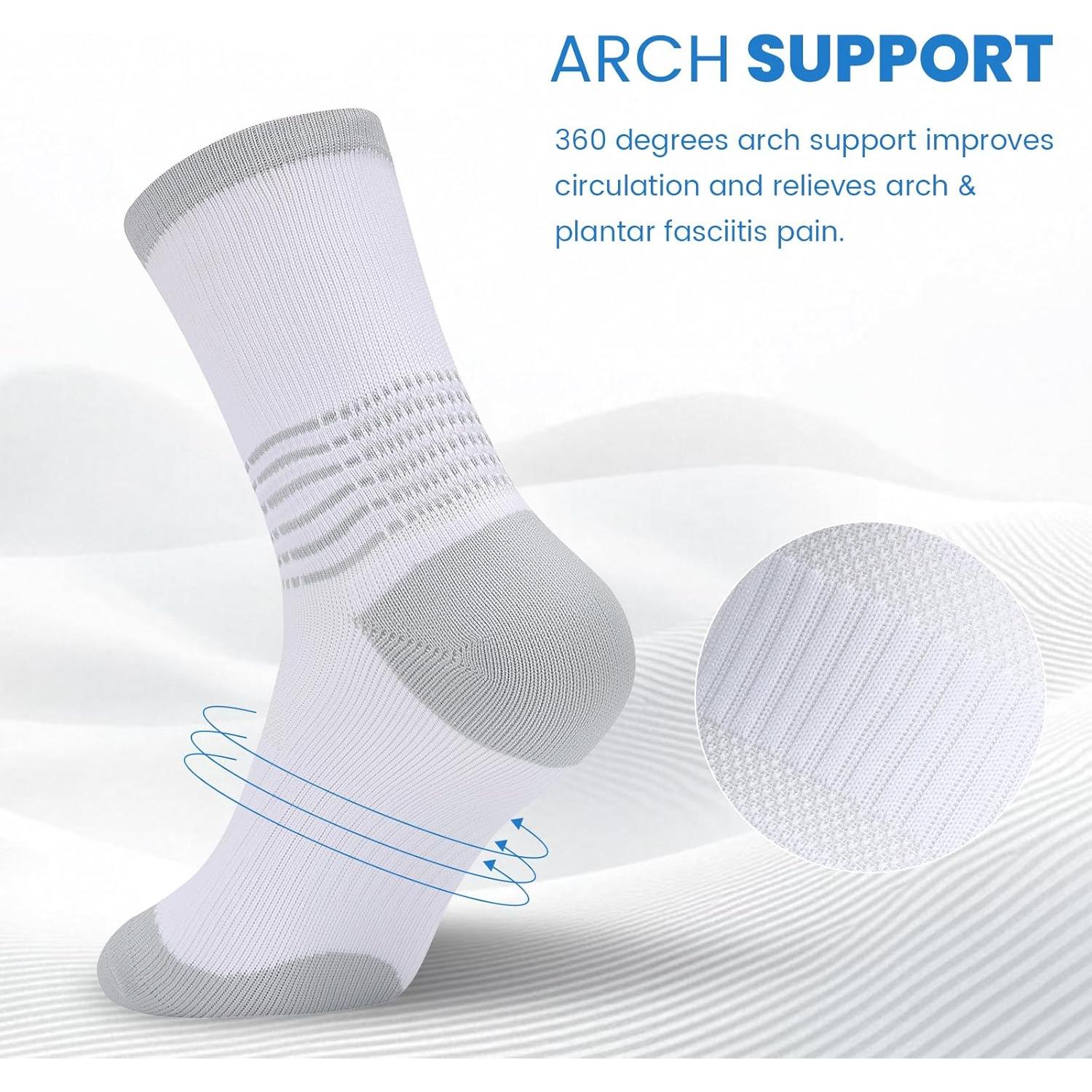 Calcetines de Compresión IRAMY para Alivio de Fascitis Plantar - 3 Pares