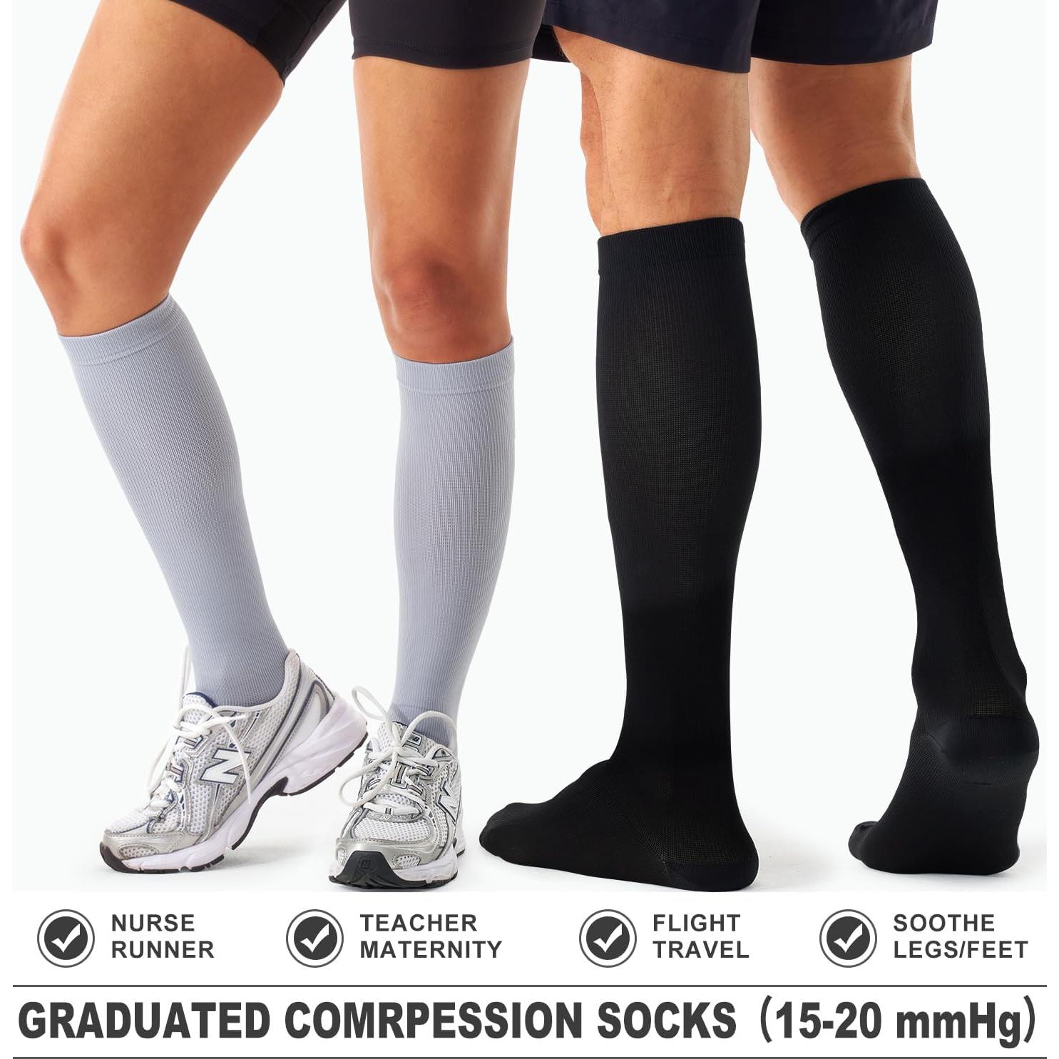 Calcetines de Compresión Unisex Bluemaple - Soporte Circulación