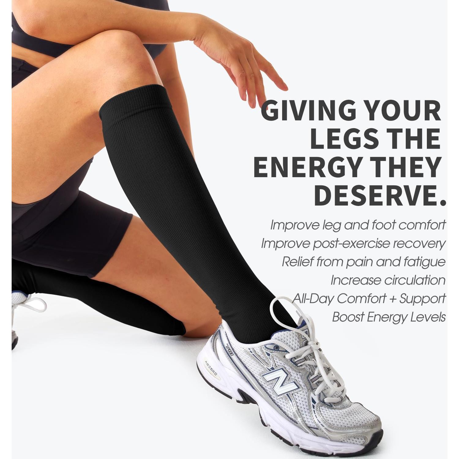 Calcetines de Compresión Unisex Bluemaple - Soporte Circulación