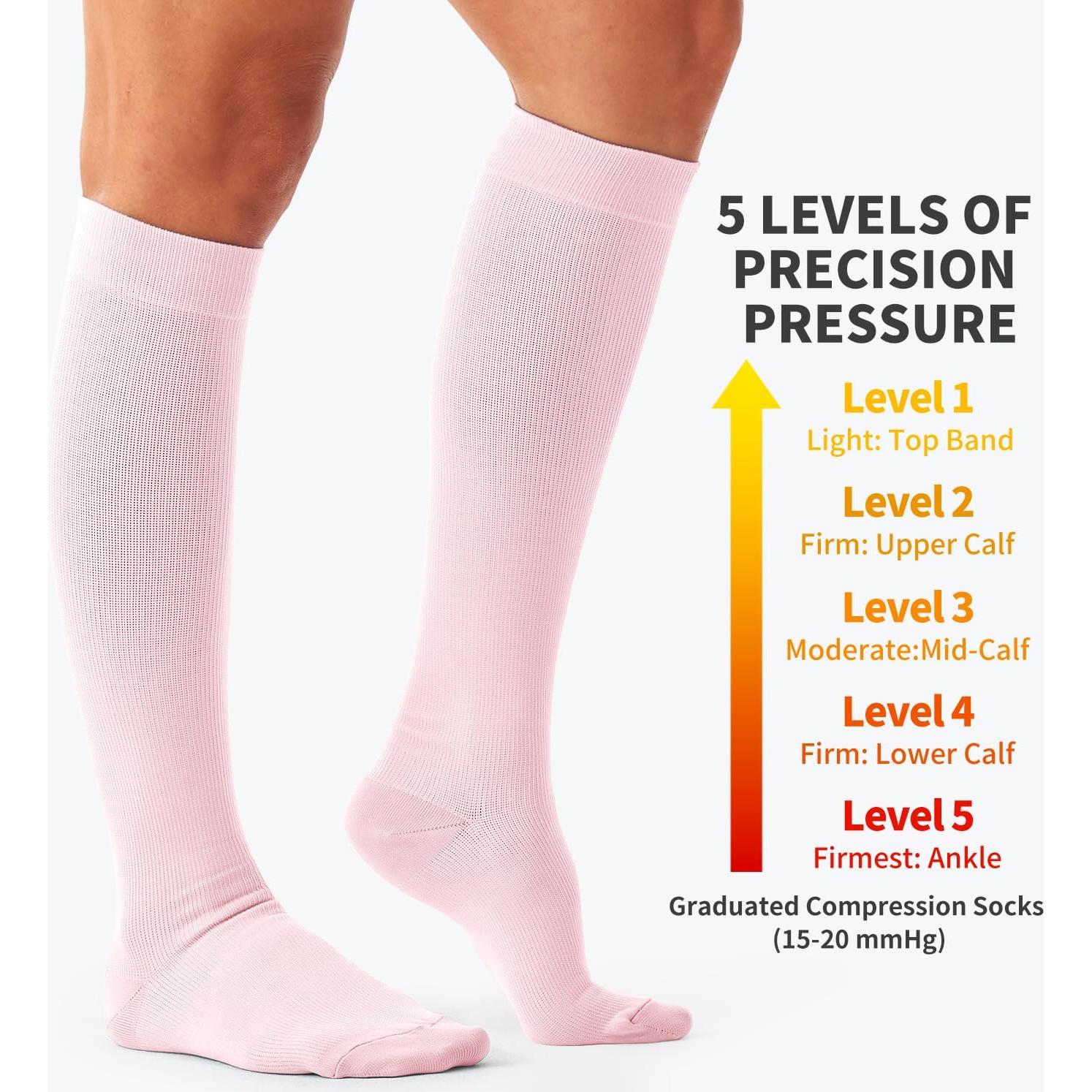 Calcetines de Compresión Unisex Bluemaple - Soporte Circulación