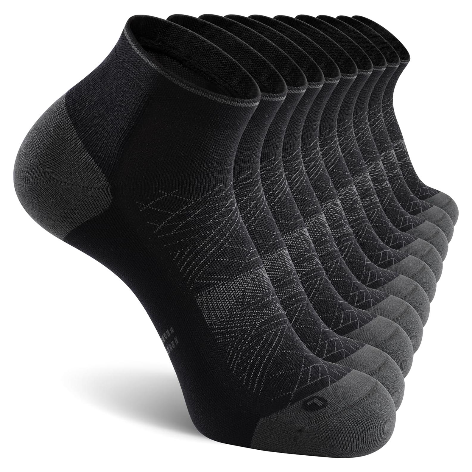 Calcetines de Compresión CS CELERSPORT para Tobillo - 5 Pares Negros