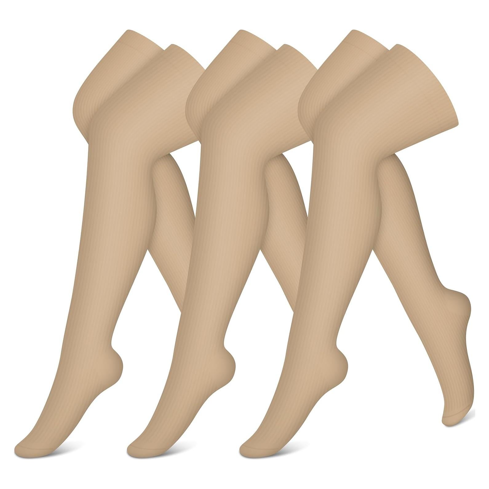 Medias de Compresión Charmking 3 Pares para Mujeres y Hombres