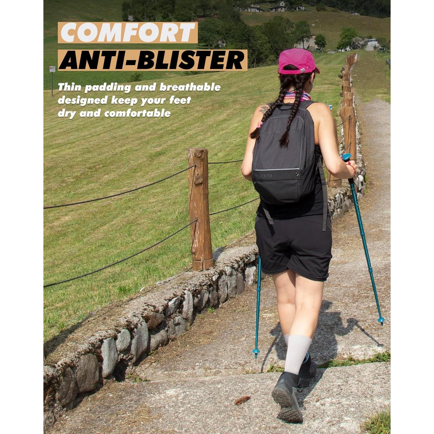 Calcetines de Compresión PAPLUS 3 Pares para Correr - Blanco