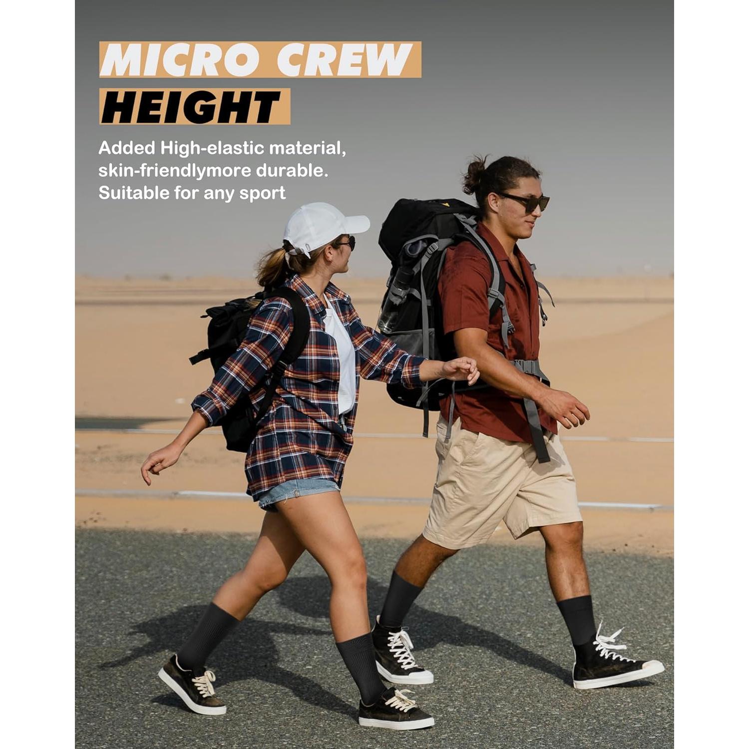 Calcetines de Compresión PAPLUS 3 Pares para Correr - Blanco