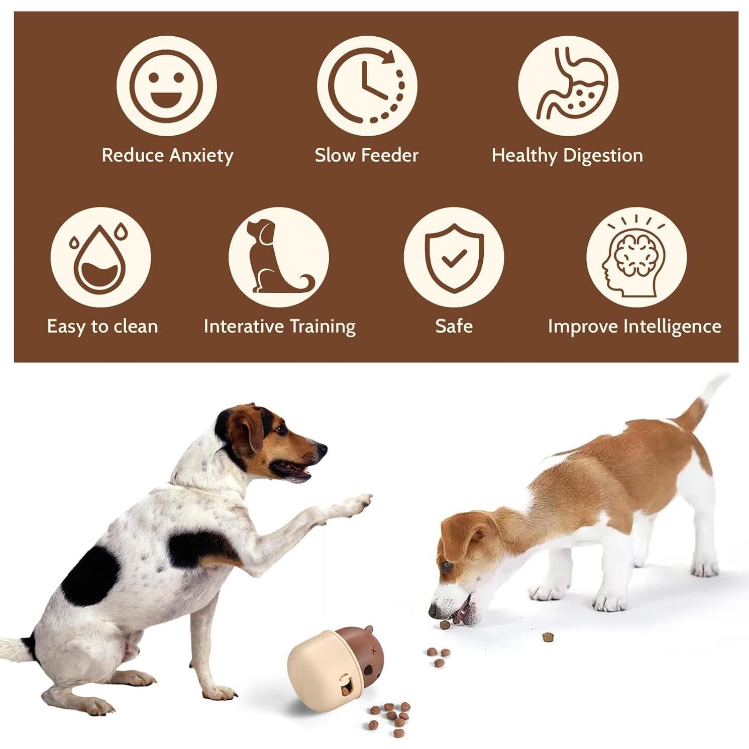 Juguete de Alimentación Lenta Star&Mi para Perros y Gatos - Rompecabezas Interactivo