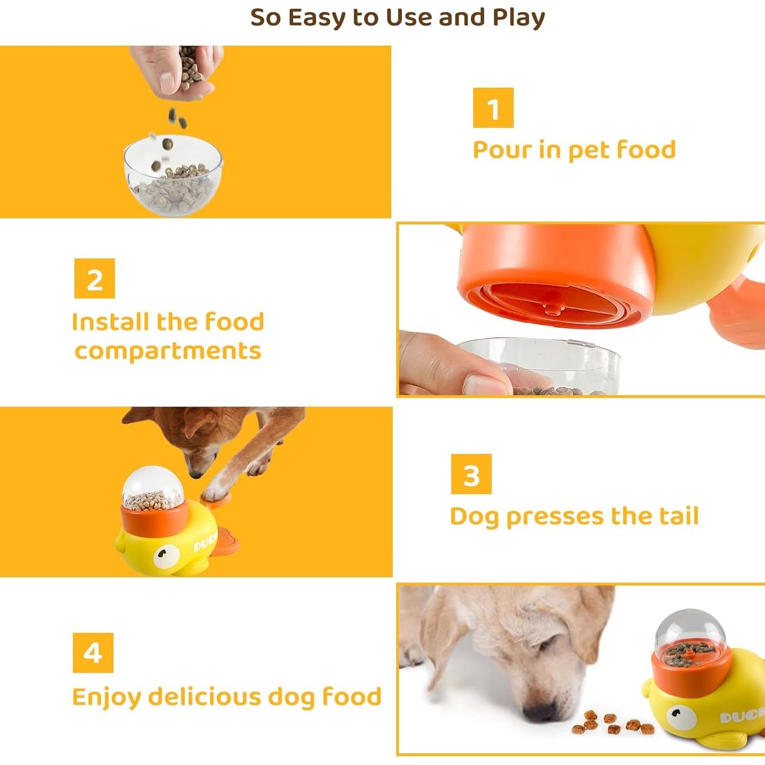 Cuenco de Alimentación Lenta Interactivo BLIWINPT 21.8x14cm