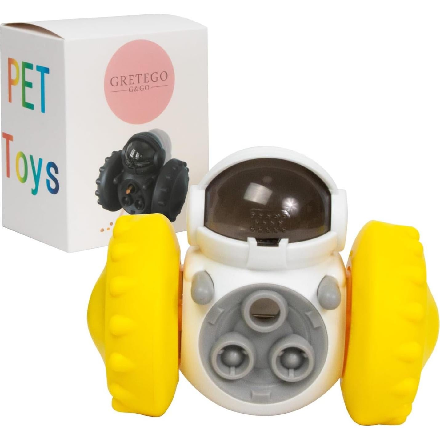 Juguete Interactivo para Perros y Gatos GRETEGO G&GO Amarillo