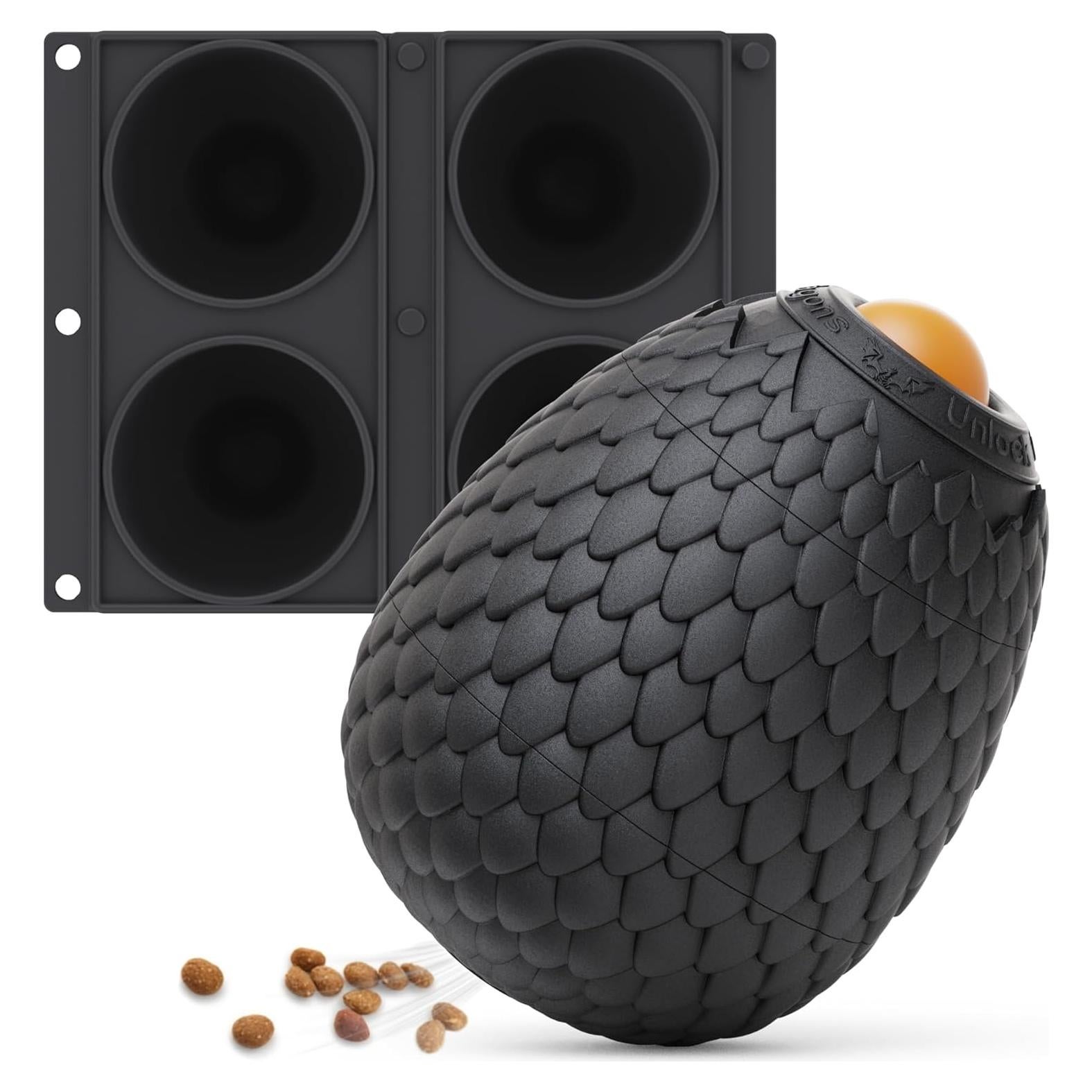 Juguete Masticable Interactivo para Perros SAMFAT 2-en-1 Negro