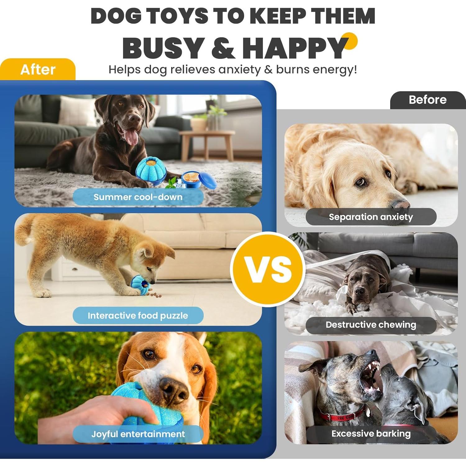 Juguete Interactivo para Perros ABRRLO - Dispensador de Golosinas 10cm