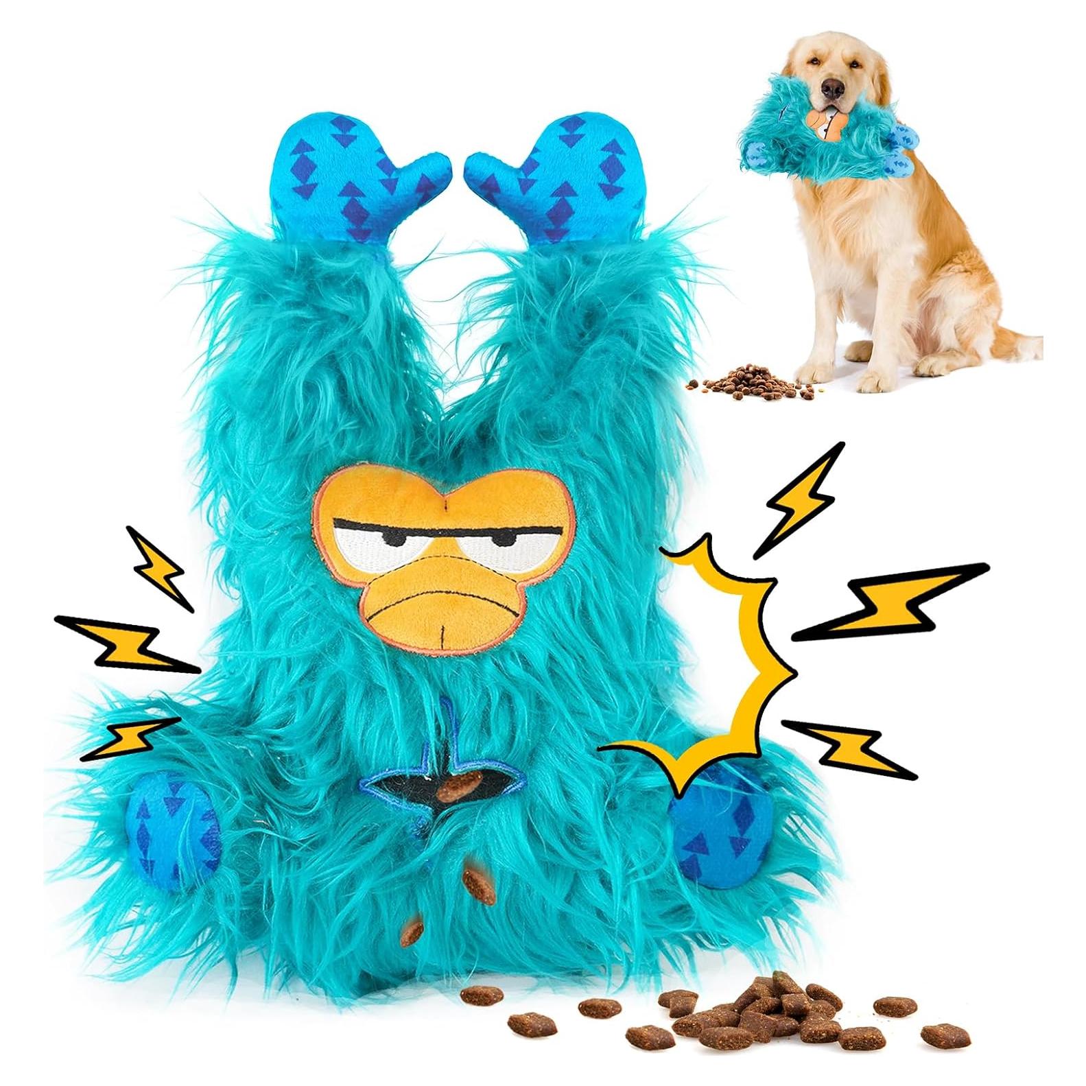 Juguete Interactivo para Perros QFCST Monstruo Verde 24.89x9.88cm