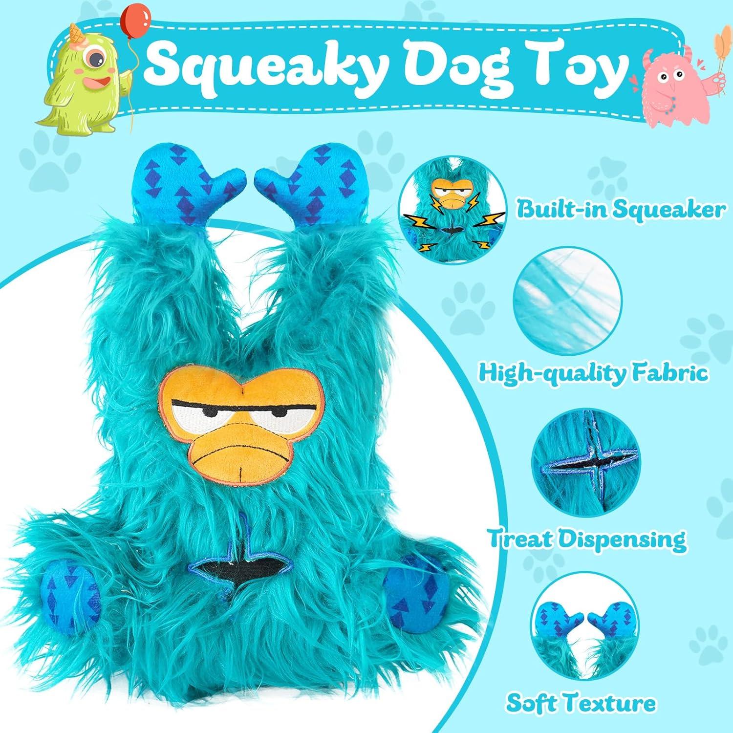 Juguete Interactivo para Perros QFCST Monstruo Verde 24.89x9.88cm