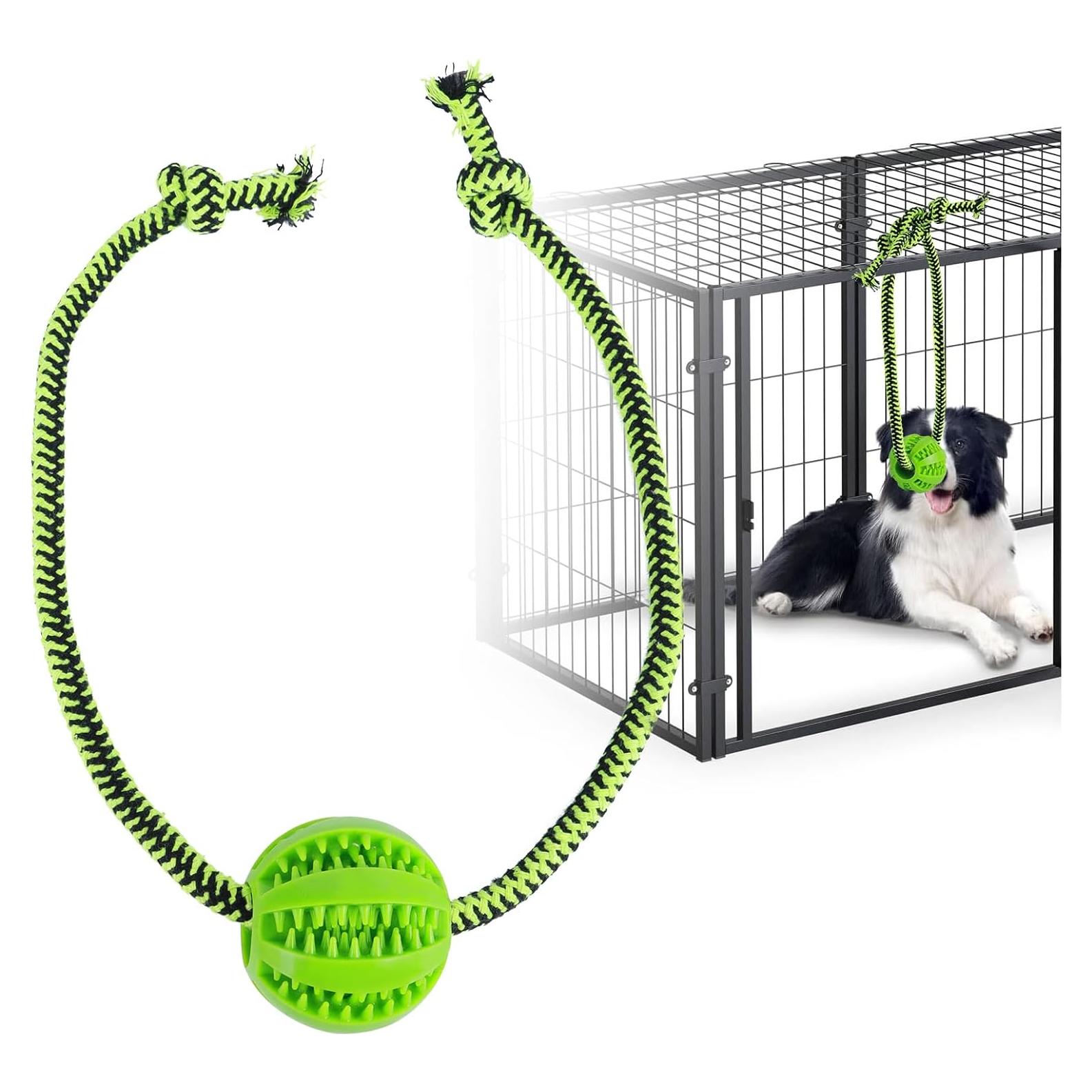 Juguete Dispensador de Comida para Perros MVSSP Verde 6.88 cm