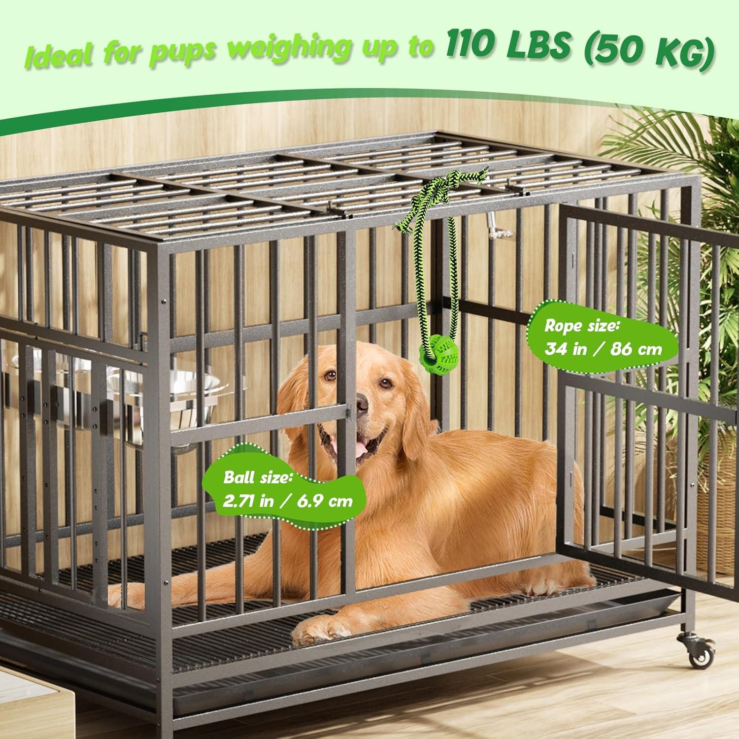 Juguete Dispensador de Comida para Perros MVSSP Verde 6.88 cm