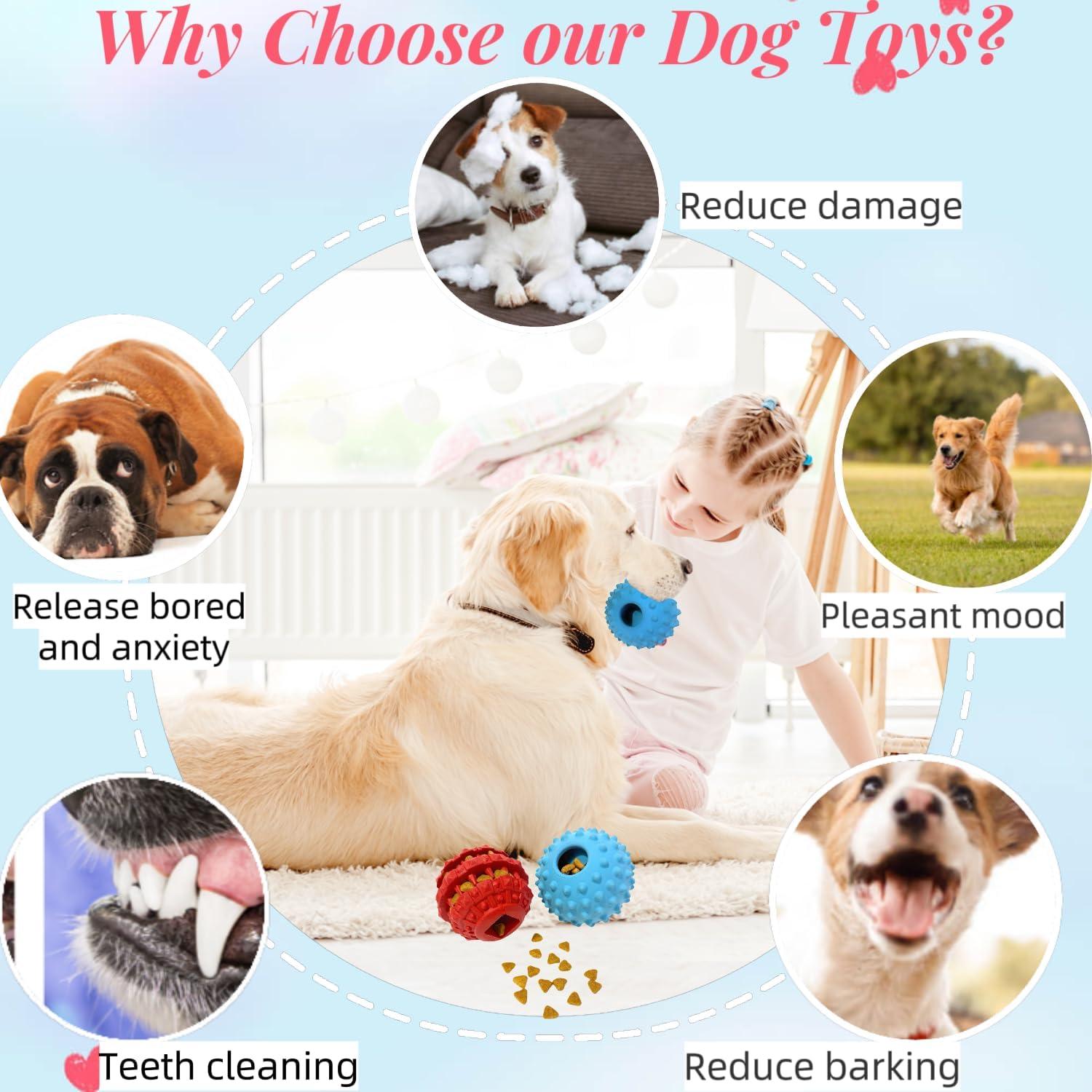 2Pack Pelotas Interactivas para Perros CIIVURR - Goma Resistente