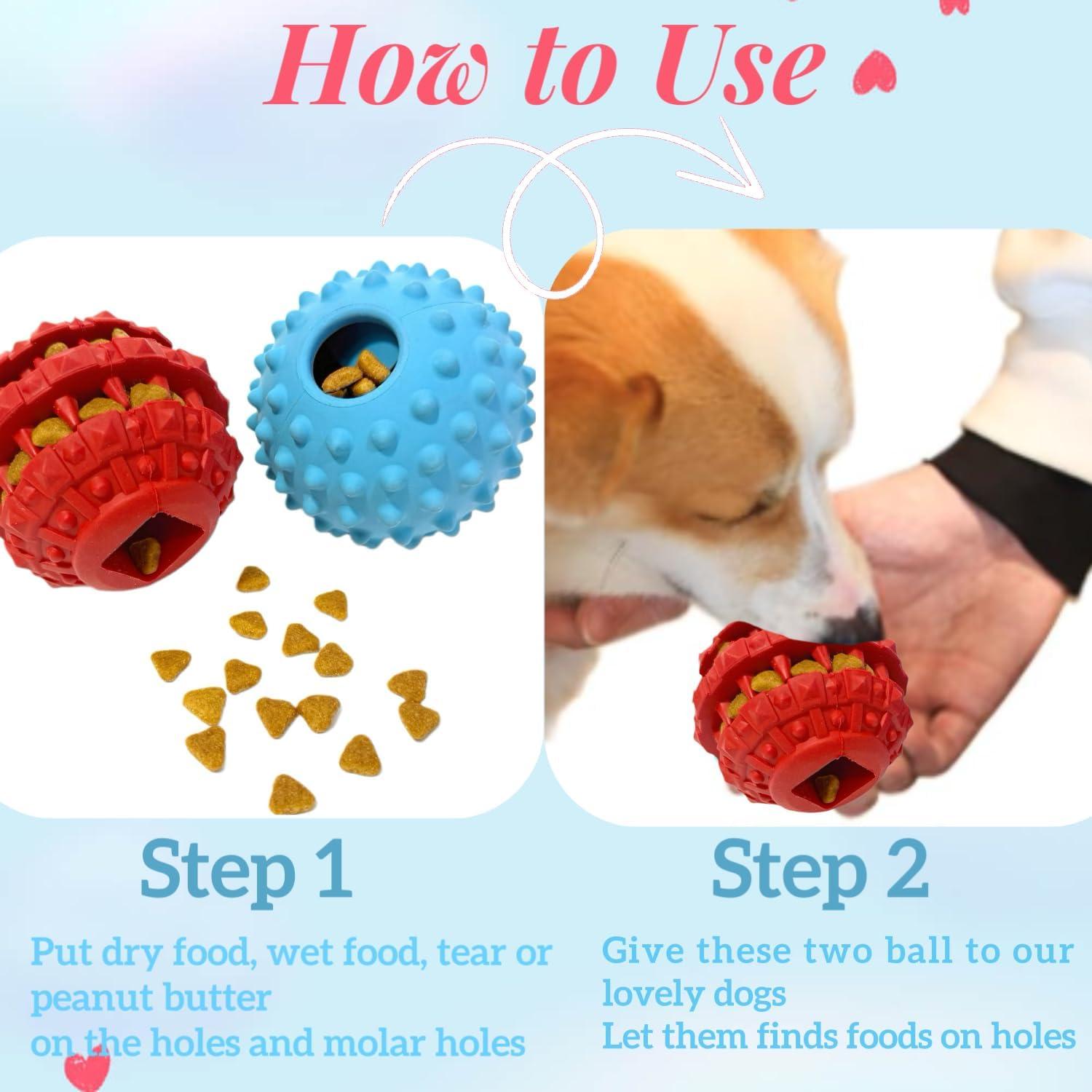 2Pack Pelotas Interactivas para Perros CIIVURR - Goma Resistente