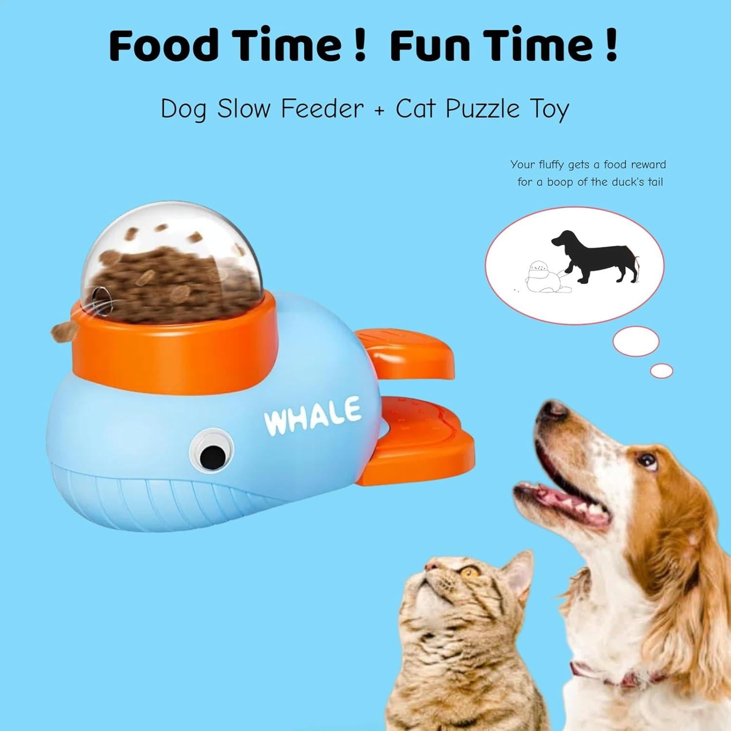 Dispensador de Golosinas para Perros y Gatos KPWIN Ballena