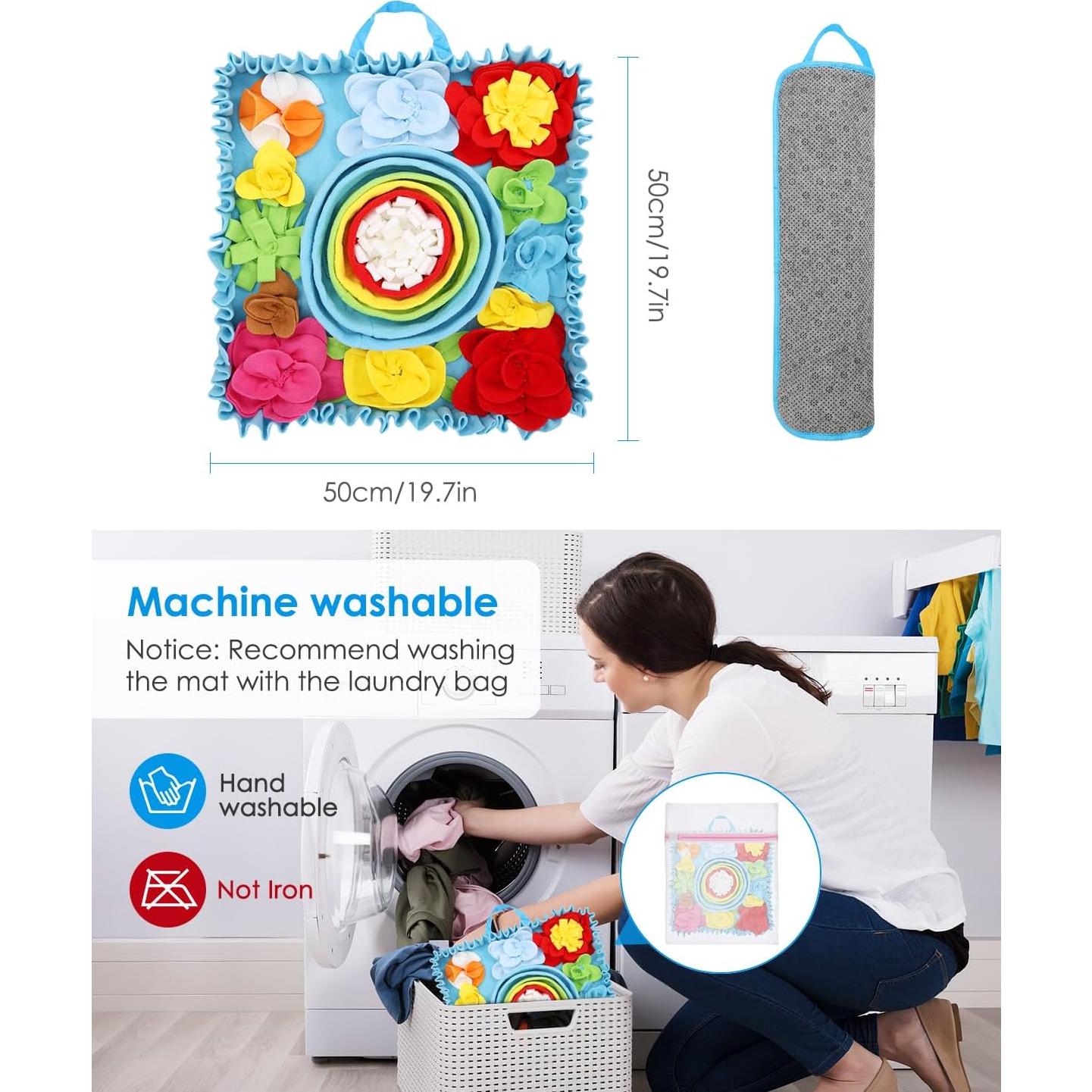 Alfombra de Olfateo para Perros AMIR 50x50 cm, Juguete Interactivo