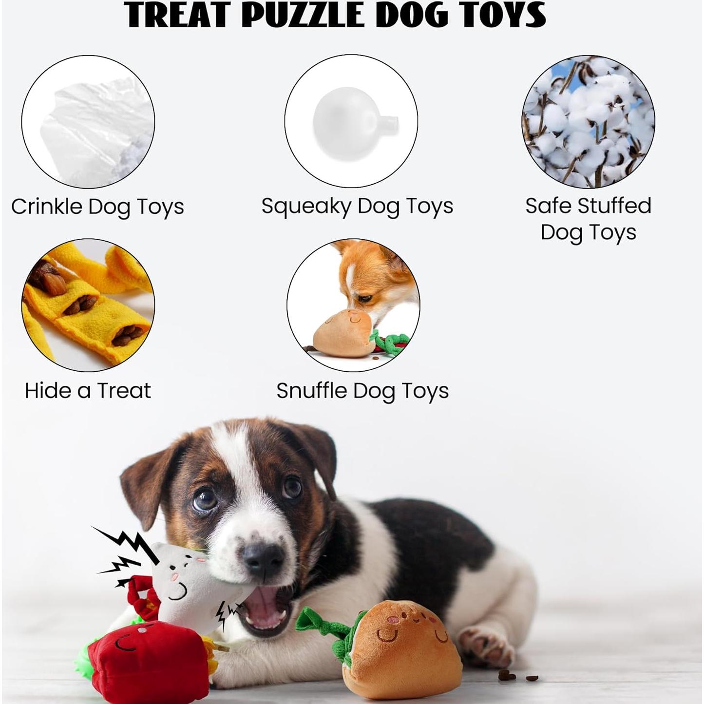 Juguetes de Comida para Perros Nocciola - 3 Paquetes Interactivos
