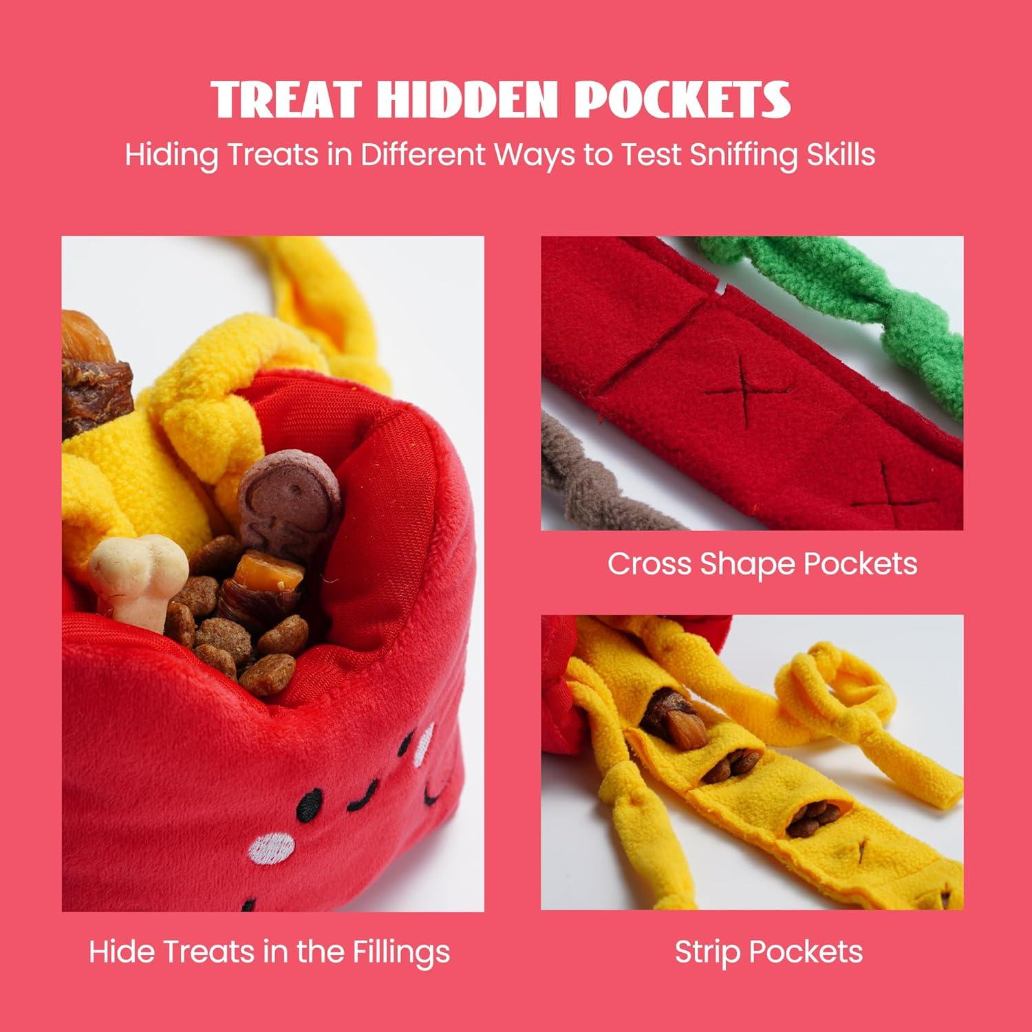 Juguetes de Comida para Perros Nocciola - 3 Paquetes Interactivos