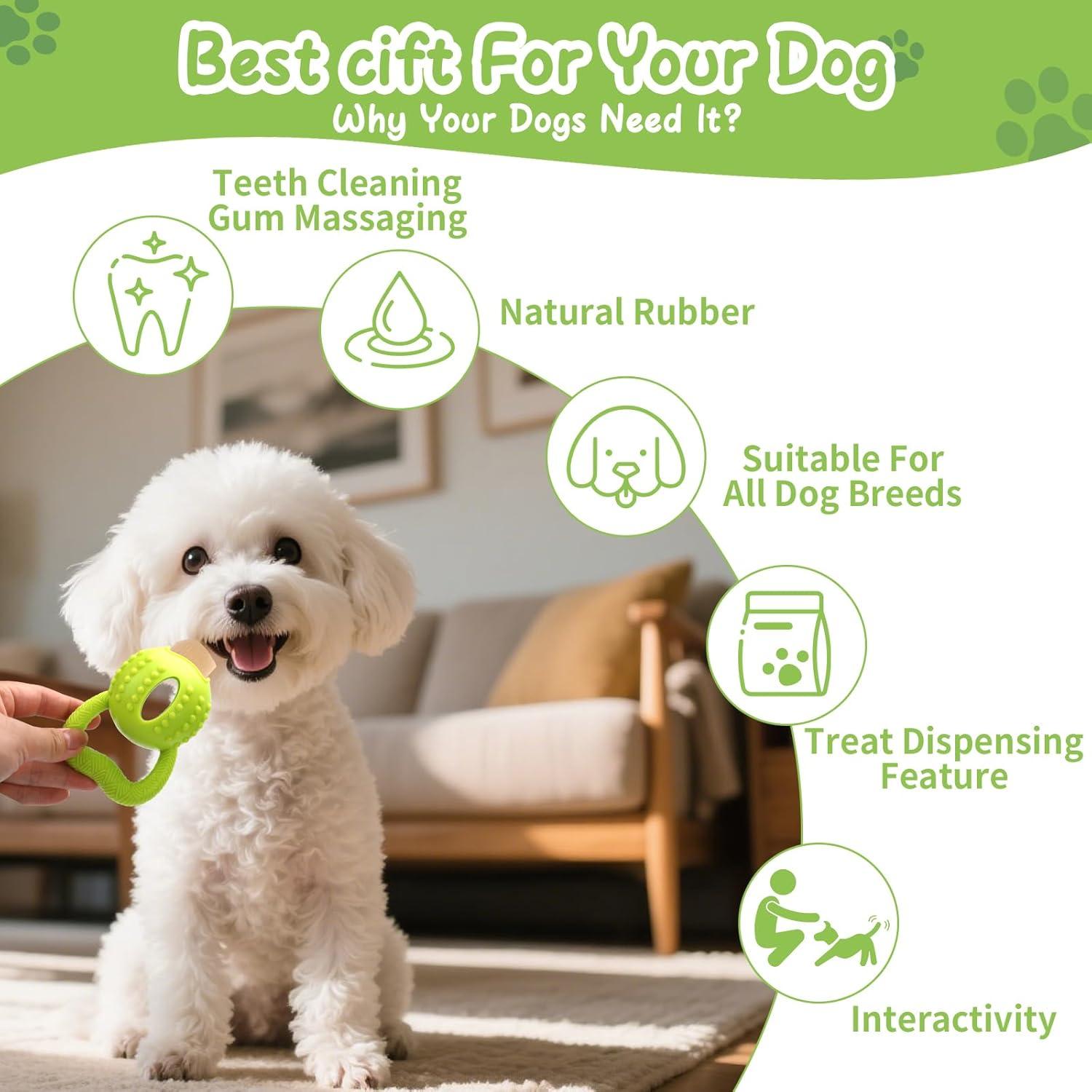 Juguete interactivo para perros BSpace - Bola dispensadora 10 cm