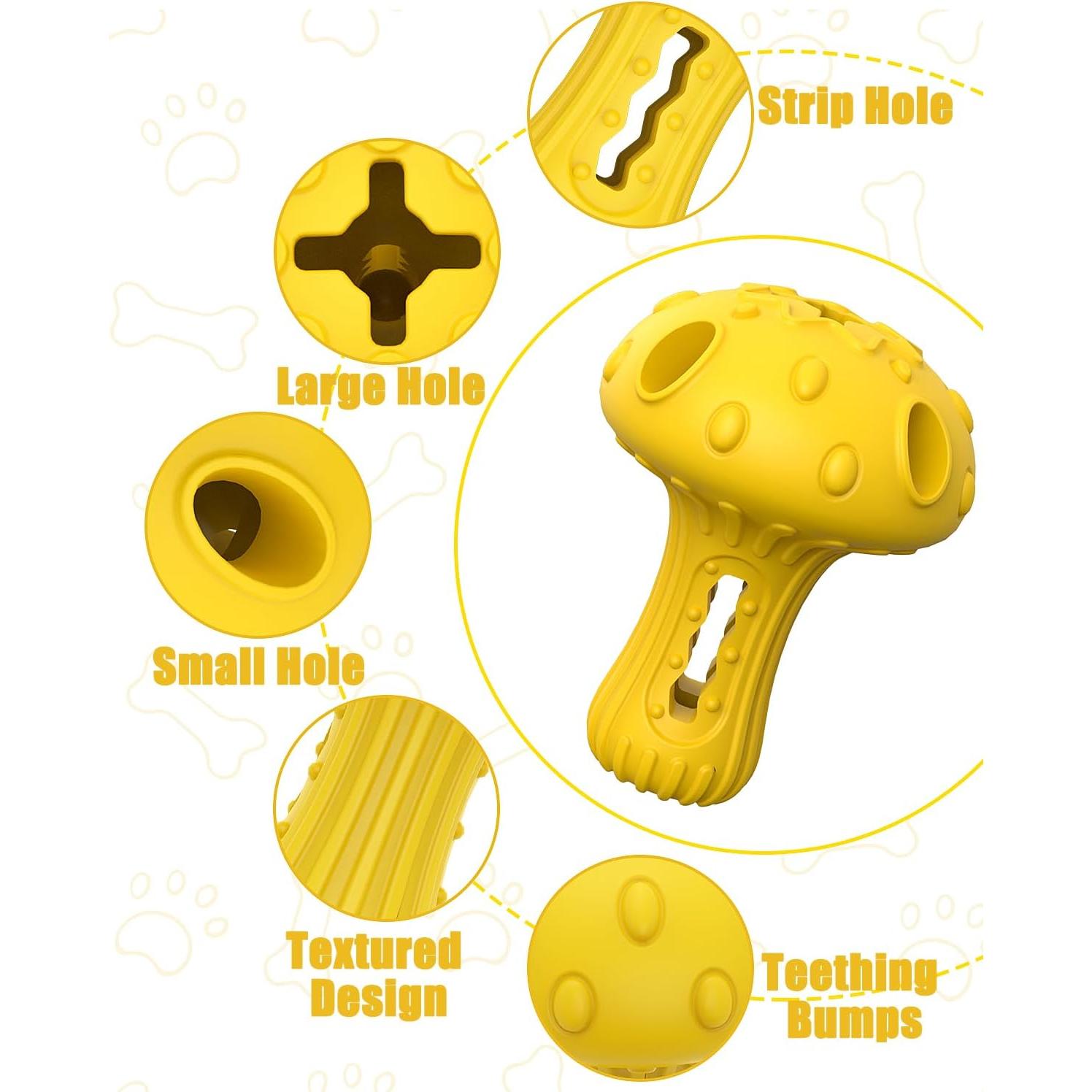 Juguete Interactivo para Perros KrauzPet 13cm Caucho Duradero