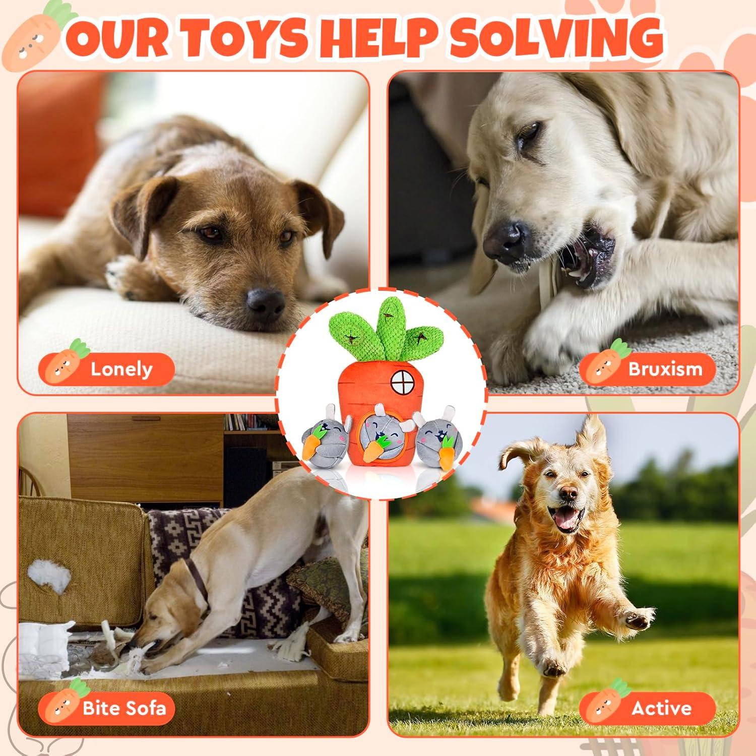 Conjunto de Juguetes de Peluche para Perros Globright G01