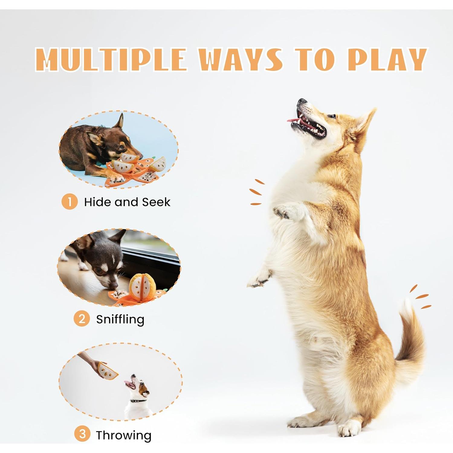 Juguete Interactivo para Perros Nocciola Mandarina 15cm