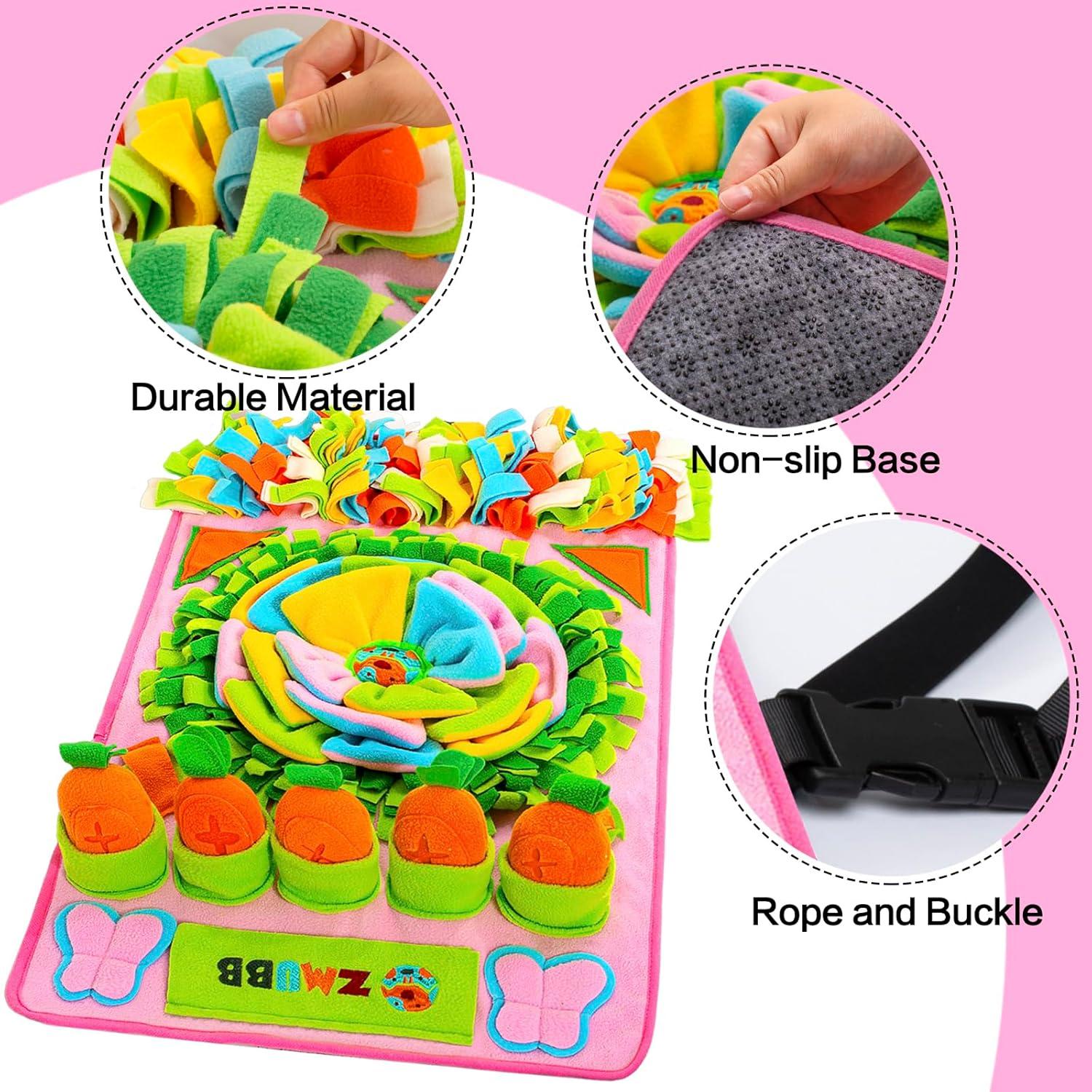 Alfombra Olfativa ZMUBB para Perros 78.74x48.26cm Rosa