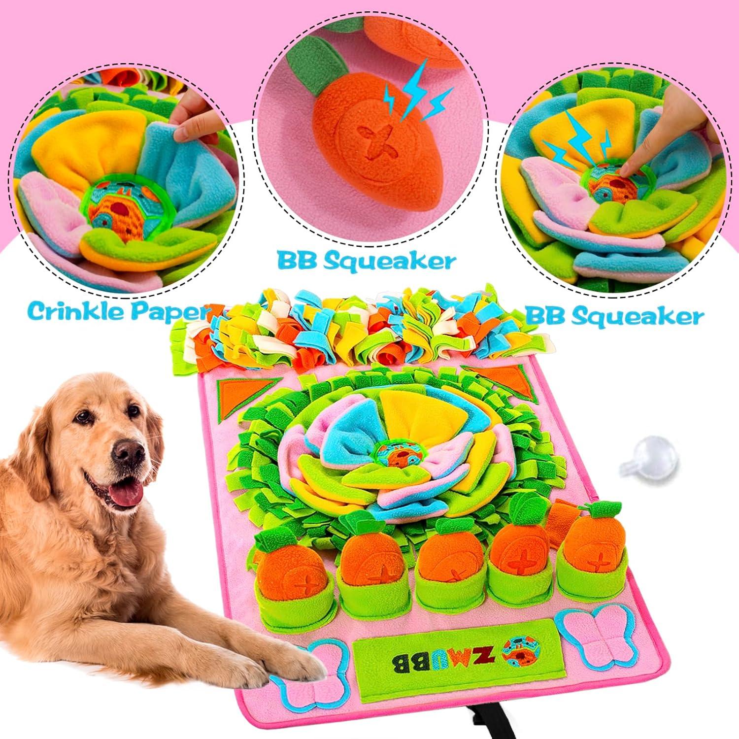 Alfombra Olfativa ZMUBB para Perros 78.74x48.26cm Rosa