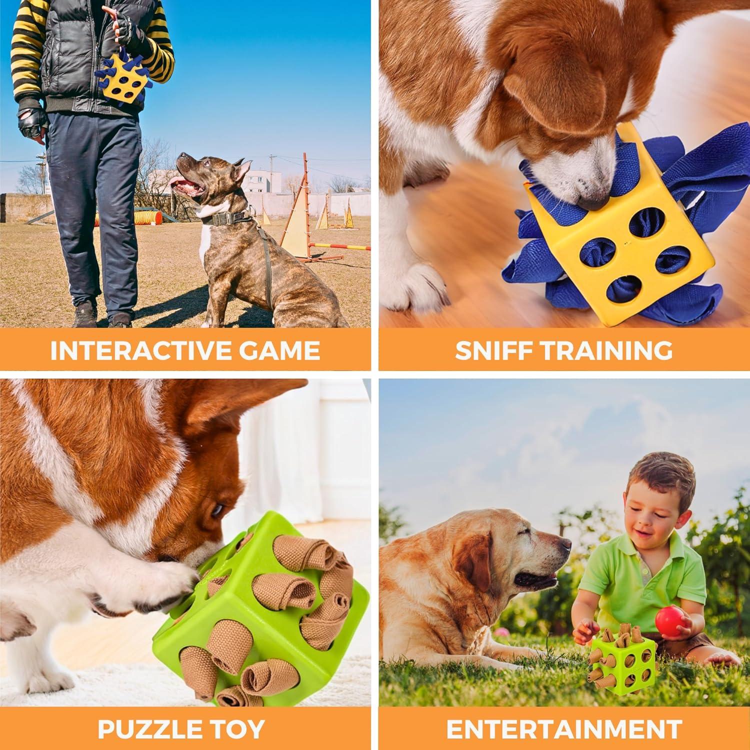 Juguete Interactivo para Perros Fossa Bola Snuffle Amarillo 10cm