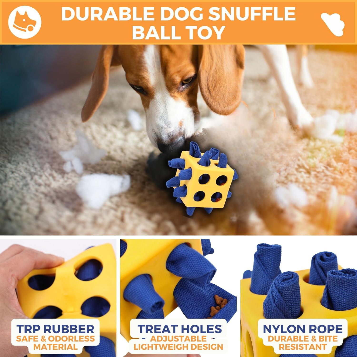 Juguete Interactivo para Perros Fossa Bola Snuffle Amarillo 10cm