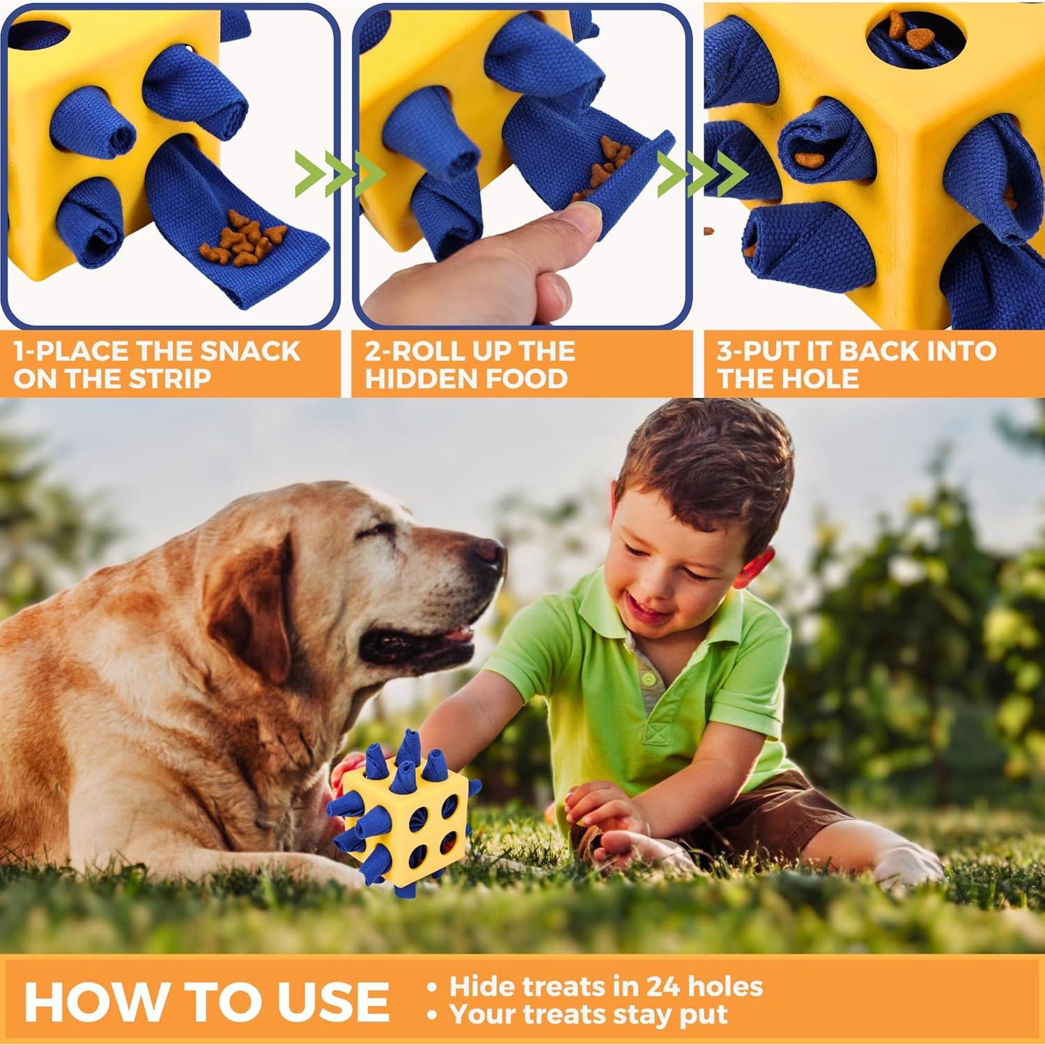 Juguete Interactivo para Perros Fossa Bola Snuffle Amarillo 10cm