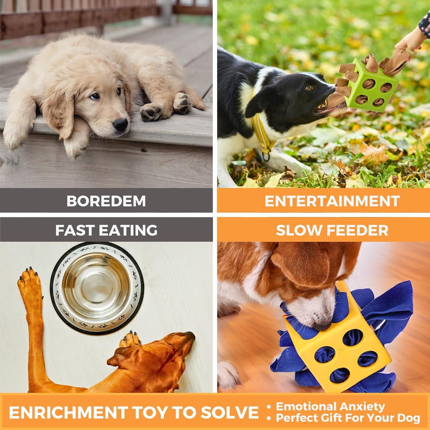 Juguete Interactivo para Perros Fossa Bola Snuffle Amarillo 10cm