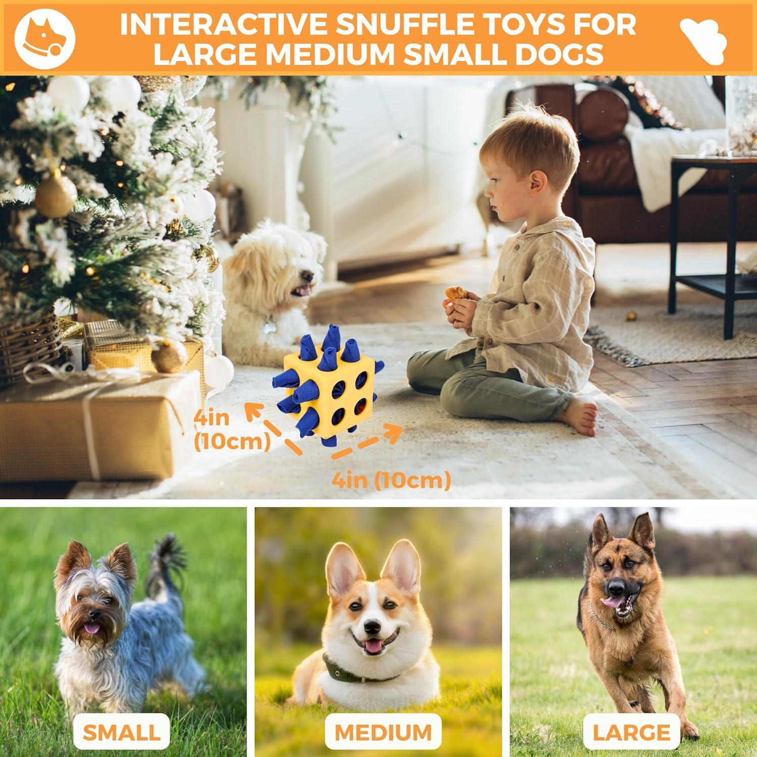 Juguete Interactivo para Perros Fossa Bola Snuffle Amarillo 10cm