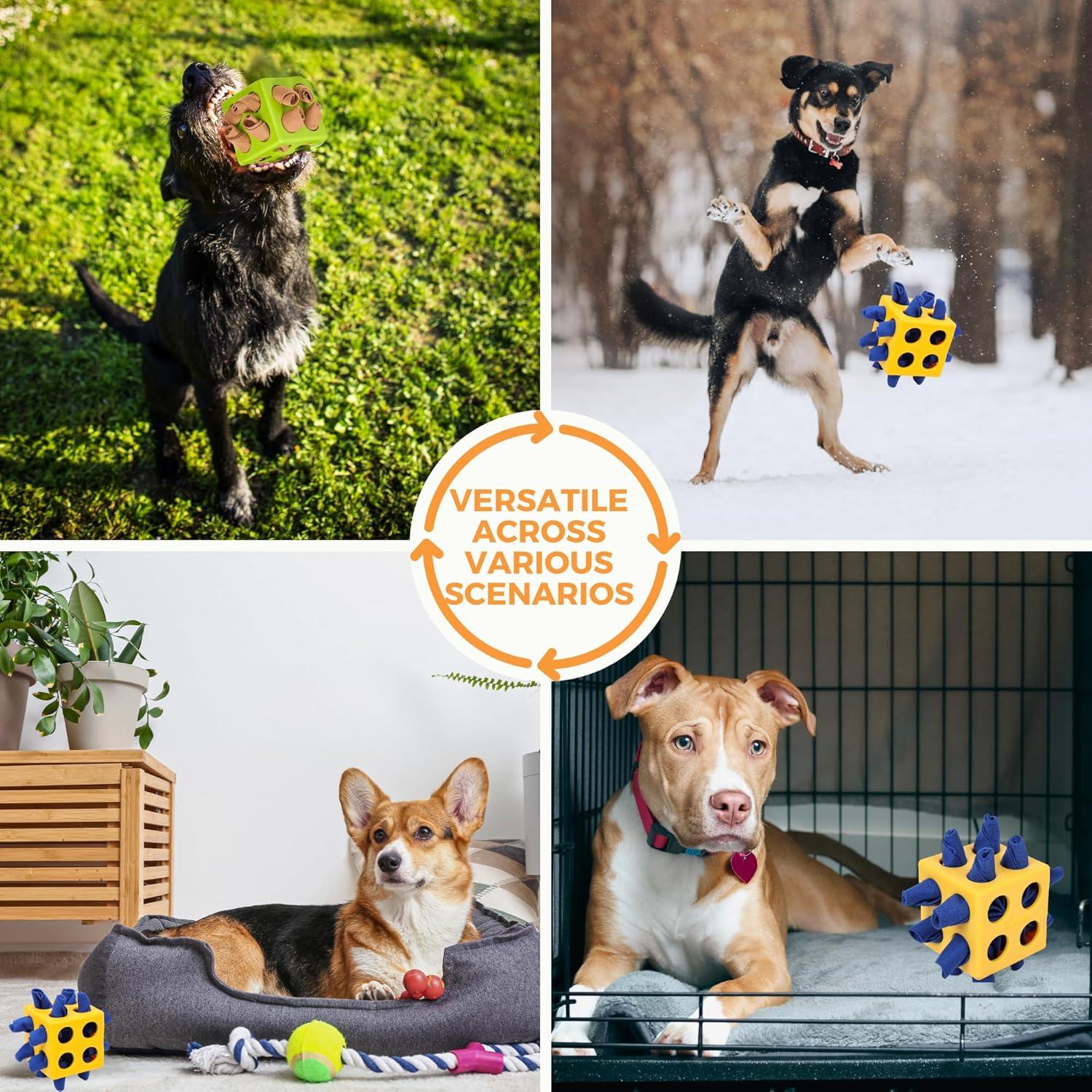 Juguete Interactivo para Perros Fossa Bola Snuffle Amarillo 10cm