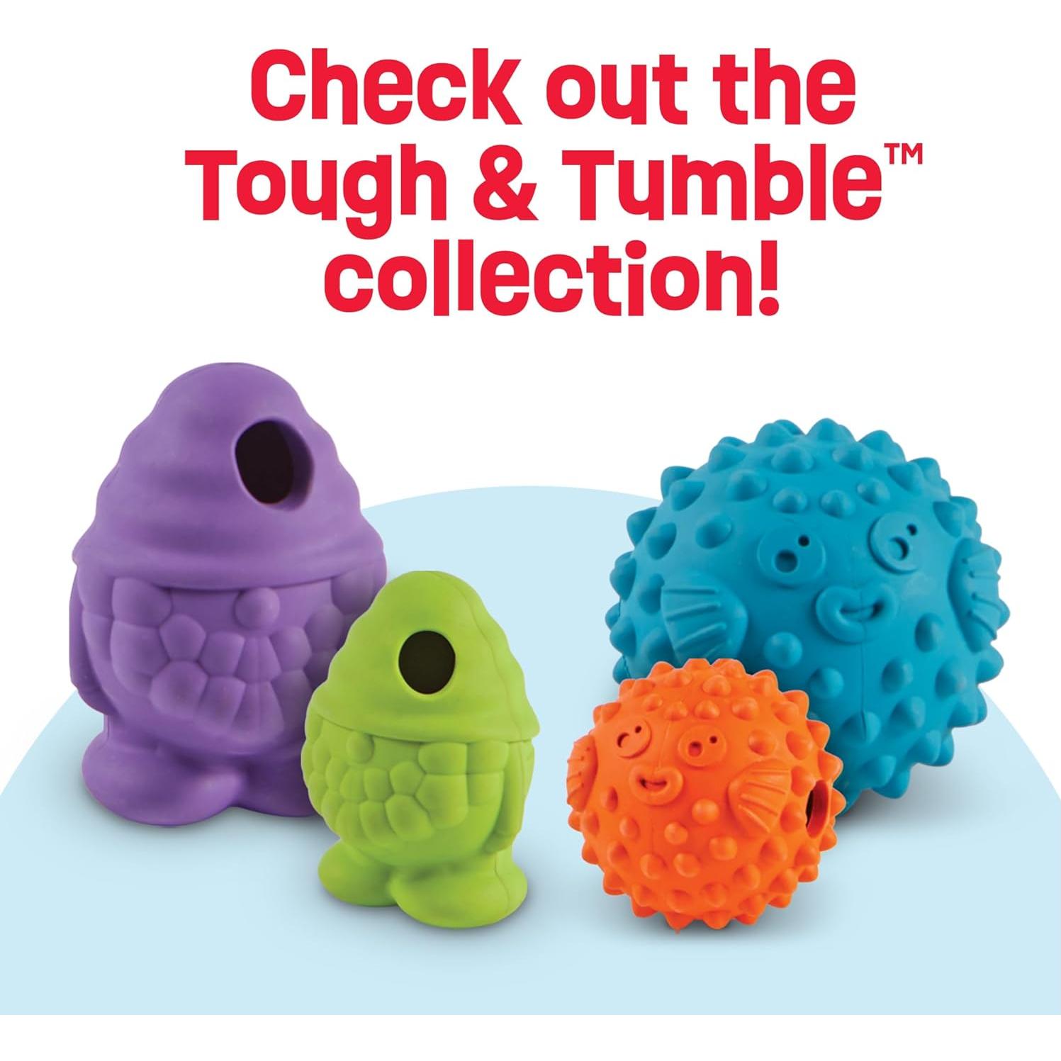 Dispensador de Golosinas Brightkins Pufferfish Grande - Juguete Interactivo para Perros