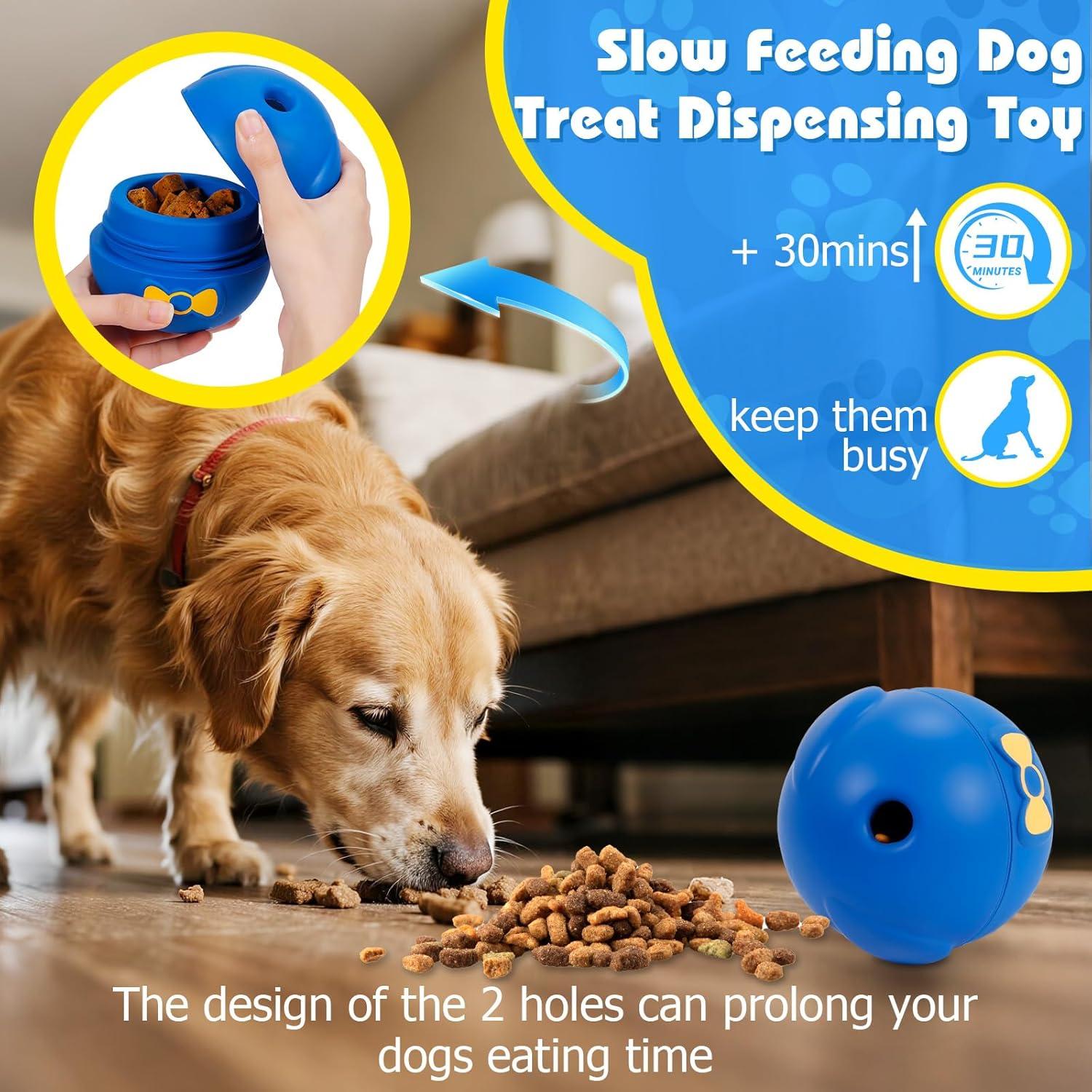 Juguete Interactivo para Perros Yipetor 3 en 1 Azul 10 cm