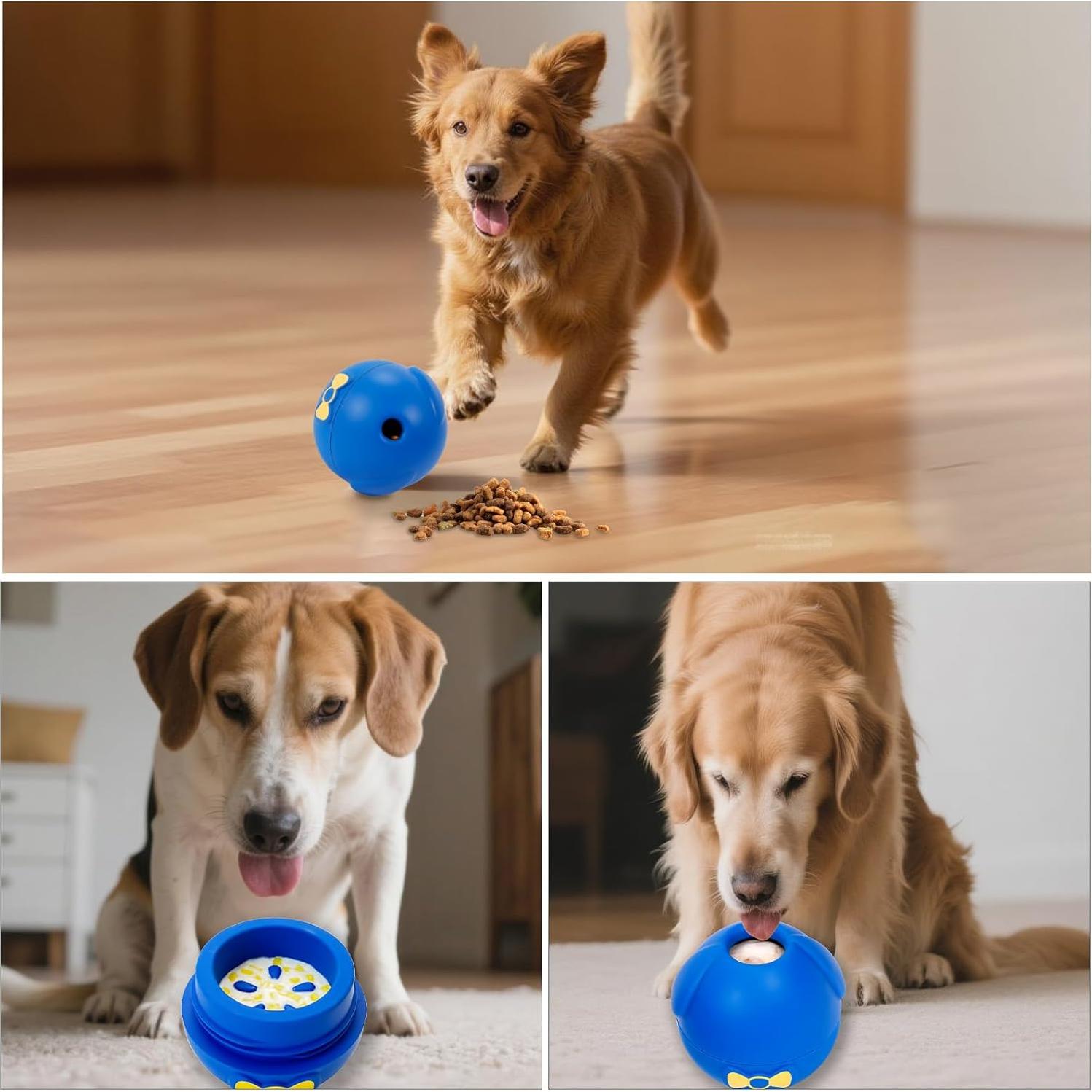 Juguete Interactivo para Perros Yipetor 3 en 1 Azul 10 cm