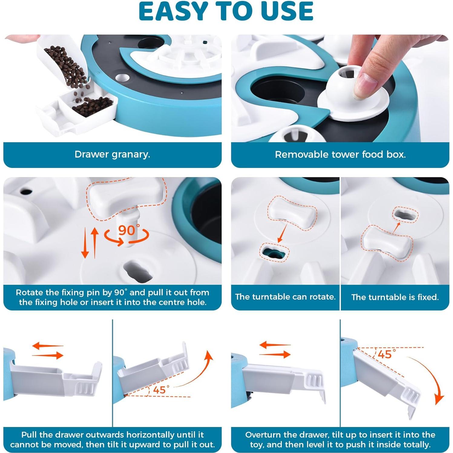 Juguete de Rompecabezas para Perros LiuMelinda Nivel 3 en 1