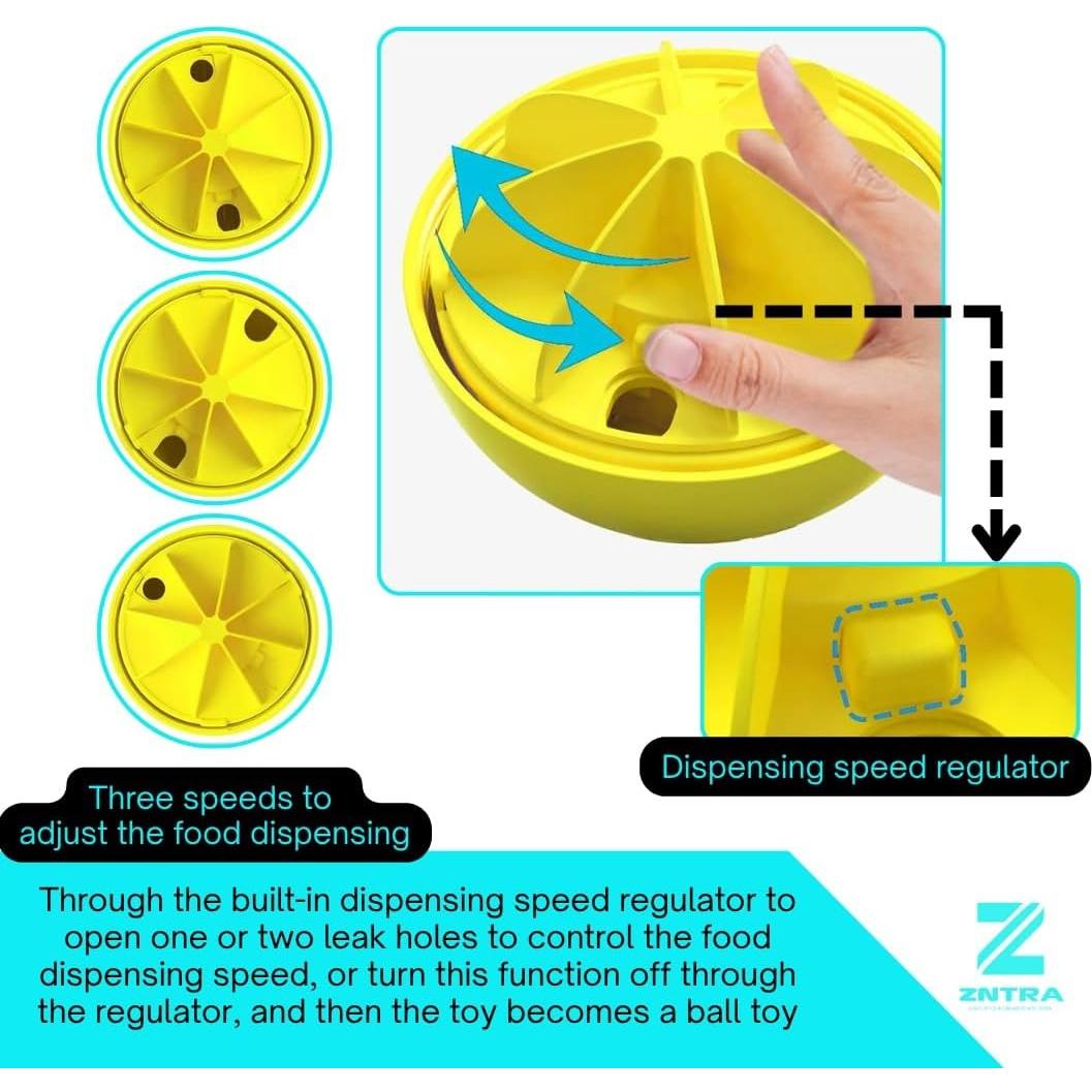 Juguete Interactivo para Perros Zntra - Bola Dispensadora de Golosinas