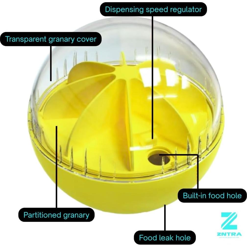Juguete Interactivo para Perros Zntra - Bola Dispensadora de Golosinas