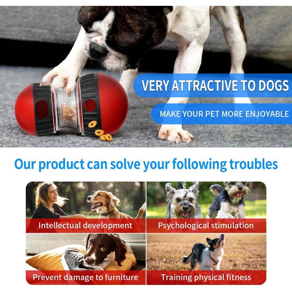 Juguete Dispensador de Golosinas para Perros Hurray - Comedero Lento Ajustable