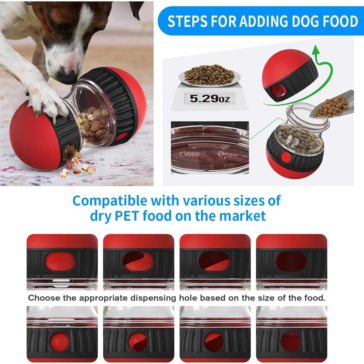 Juguete Dispensador de Golosinas para Perros Hurray - Comedero Lento Ajustable