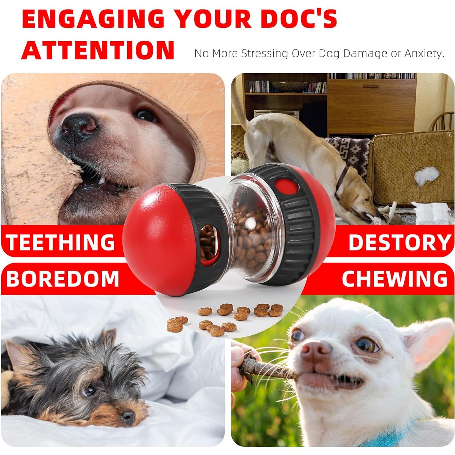 Juguete Dispensador de Golosinas para Perros Hurray - Comedero Lento Ajustable