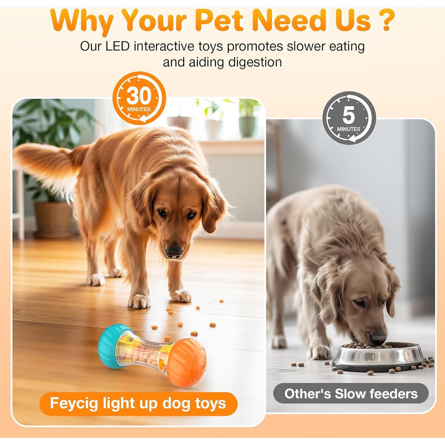 Juguete interactivo LED para perros Feycig LP006 - Estimulación mental